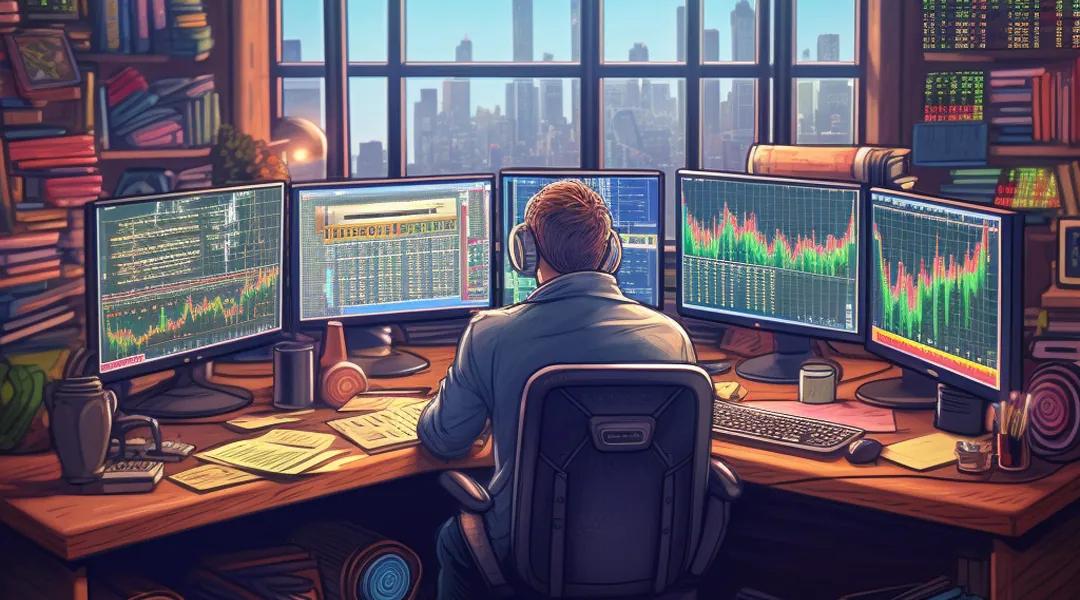 people looking at charts